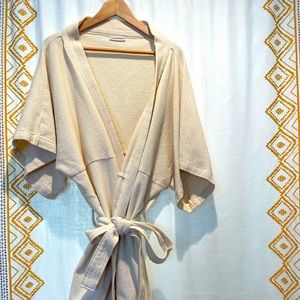 Cream waffle robe size L/XL